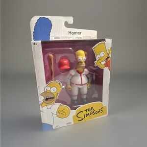 The Simpsons Baseball Homer 5-inch Action Figure produced by Jakks Pacific. New